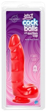 DOC-JOHNSON JELLY JEWELS COCK REALISTYCZNY WIBRATO