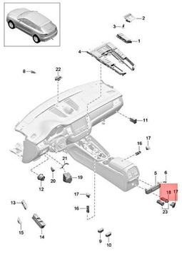 KRYT ZAPALOVAČE PORSCHE CAYENNE E2 92 MACAN 95 ORIGINÁLNÍ 95865231100