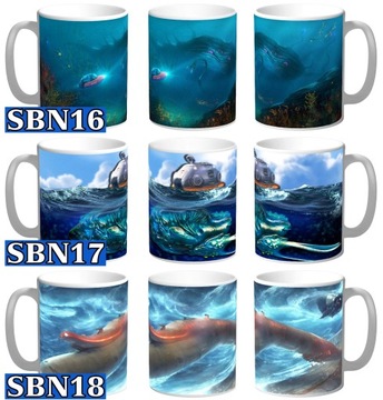 КРУЖКА Subnautica в подарок + ИМЯ И БЕСПЛАТНАЯ КАРТОННАЯ ИГРА «ПОДВОДНЫЙ МИР», 330 МЛ