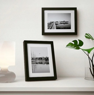 RAMKA NA ZDJĘCIA RIBBA CZARNA GRUBA 18X24CM PASSE PARTOUT