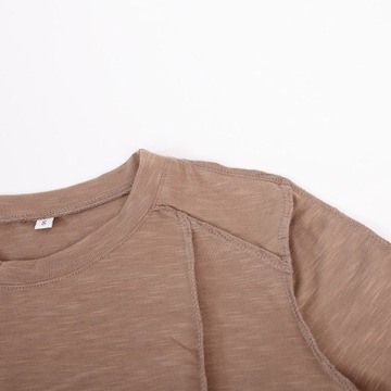 Элегантная женская футболка с круглым вырезом, р.