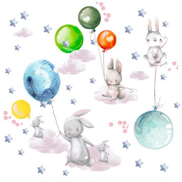 naklejki dla dzieci na ścianę ścienne balony 240