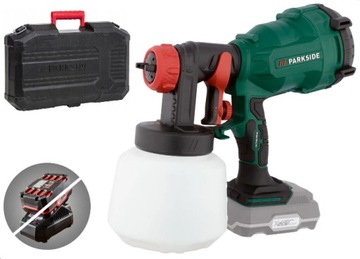 PISTOLET DO MALOWANIA PARKSIDE AKUMULATOROWY x20V