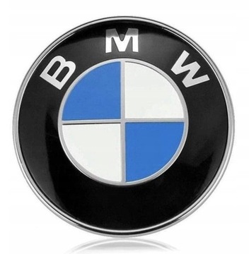 Emblemat Logo BMW Na Maskę CARBON 82MM 813237505