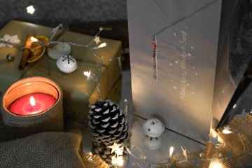 TORBA ŚWIĄTECZNA 32x16x38 cm DUŻA XXL PREMIUM Merry Christmas Zestaw 5 szt.