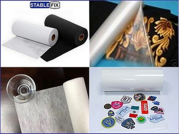 Fllizelina Rozpuszczalna z Klejem do Wyszywania Haftu Arkusze A4 do Druku