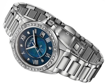 ZEGAREK DAMSKI BULOVA 96R215 Z DIAMENTAMI ORYGINAŁ