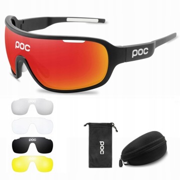 5-elementowe okulary rowerowe POC BLADE HD