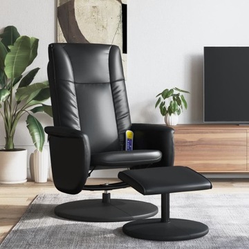 Fotel bujany VidaXL czarny