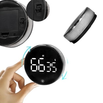 Elektroniczny Stoper Kuchenny z Magnesem - Cyfrowy Timer do Gotowania