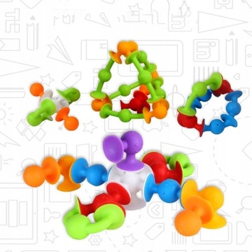 Конструкционные блоки ПРИСОСКИ, мягкий силикон