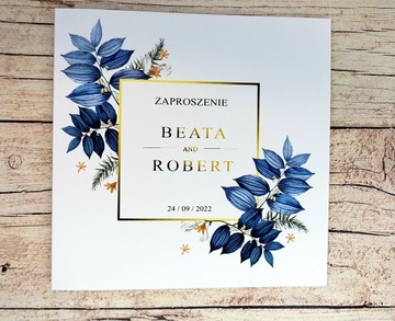 Свадебные приглашения XL с цветами в конверте СХЕМЫ