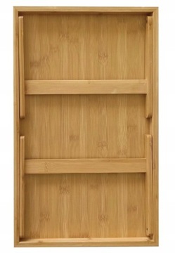 STOLIK ŚNIADANIOWY TACA BAMBUS 50x30x7 cm KINGHOFF