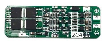 BMS 3S 20A 12,6V ogniwa Li-ion 18650