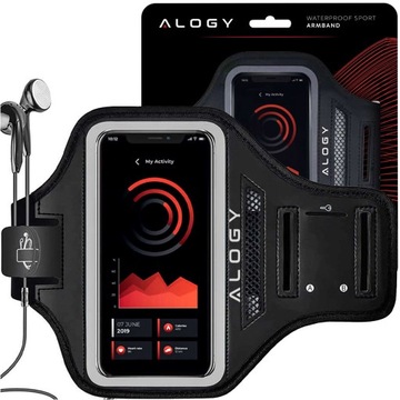 Чехол для бега Alogy WaterProof Sport ArmBand, водонепроницаемая повязка на руку