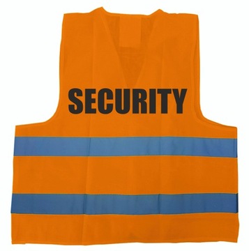 Kamizelka odblaskowa SECURITY pomar. 4XL