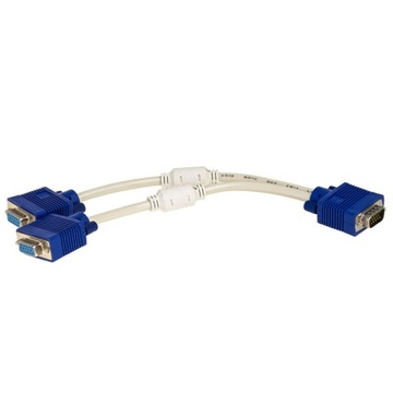 Spliter rozgałęźnik sygnału rozdzielacz VGA 2xVGA