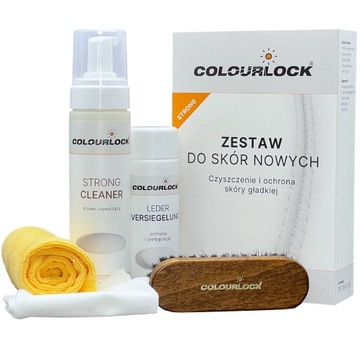 COLOURLOCK STRONG ZESTAW DO CZYSZCZENIA I PIELĘGNACJI SKÓR SAMOCHODOWYCH