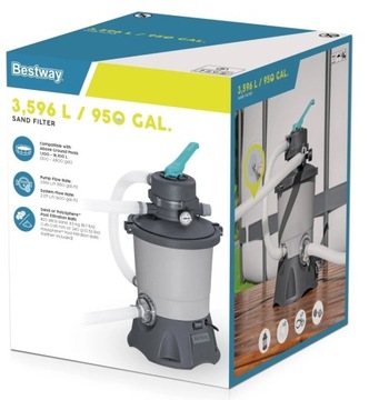 Бестс 58515 Песочный насос 3596L/H + фильтровая шарики 500G