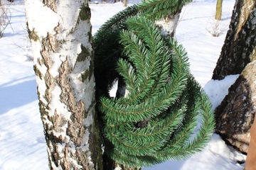 ГИРЛАНД 20м хвоя ветка елочное украшение венок