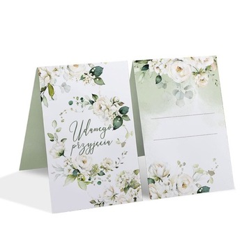 WINIETKI do wypisania Białe Róże 10szt