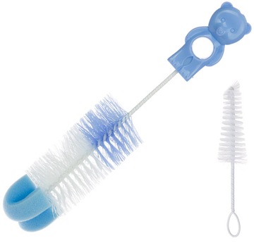 Щетка для бутылок с губкой