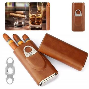 КОЖАНЫЙ ЧЕХОЛ ДЛЯ ХЬЮМИДОРА НА 3 СИГАРЫ