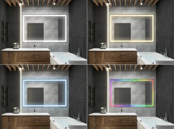 Светодиодное зеркало 100х80 см.