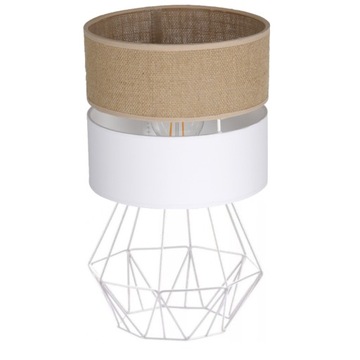 LAMPKA NOCNA STOŁOWA BIURKOWA JUTOWA JUTA BOHO