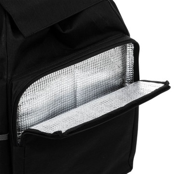 Сумка для покупок на колесах, черная, вместительная, на тележке