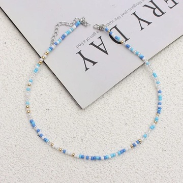 Simple Seed Beads Strand Choker Fashion Korean Collar Charm Colorful