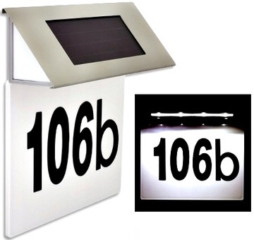 TABLICZKA NUMER DOMU LAMPKA SOLARNA NUMERY NA DOM