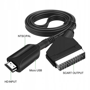 Совместимость с HDMI с силиконовым адаптером Scart