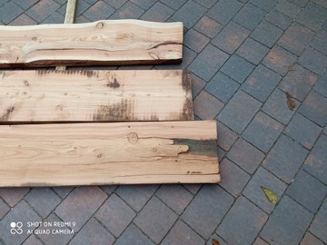 Dr1477 древесина лиственницы 3шт 240см-260см х27смх3,6см