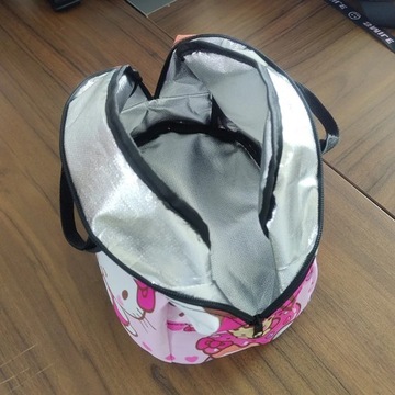 Милая мультяшная сумка для обеда Hello KITTY для девочек большой вместимости