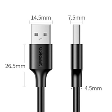 Гибкий гибкий кабель USB 2.0 480Мб/с 3м черный