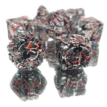 ZAGŁADA ANIOŁÓW ZESTAW 7 METALOWYCH KOŚCI RPG