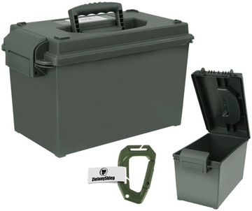 WOJSKOWA SKRZYNKA na Amunicję AMMO BOX Wodoodporna + Gratis