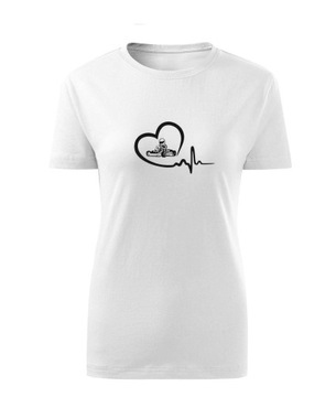 Koszulka T-shirt GOKART GOKARTY KARTING WYŚCIGÓWKA LOVE damska