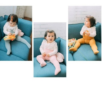 Колготки в рубчик с подтяжками Серые S 0-6 месяцев