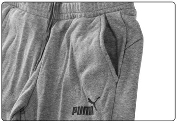 PUMA SPODNIE MĘSKIE DRESOWE BAWEŁNIANE GREY XXL