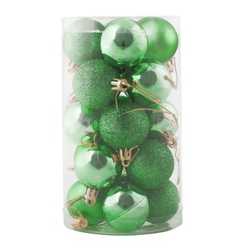 BOMBKI NA CHOINKĘ STROIK 20 SZT CHOINKOWE 4 CM ZESTAW NIETŁUKĄCE ZAWIESZKI