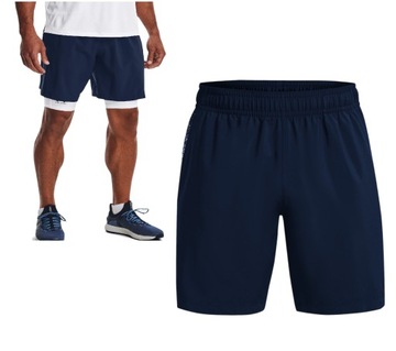 Under Armour Szorty sportowe UA Woven Graphic Shorts 1370388 Granatowy Regu