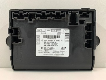 MERCEDES S W221 STEROWNIK MODUŁ DRZWI A2218709792