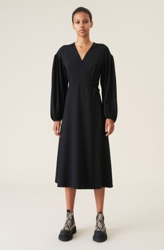 GANNI sukienka 36 S WRAP DRESS