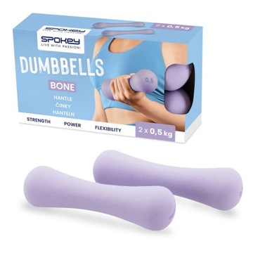 SPOKEY Hantelki Ciężarki Neoprenowe Do Ćwiczeń Fitness Treningu 2x0,5 kg