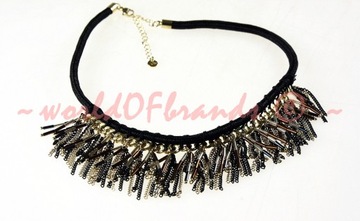 RESERVED CHOKER łańcuch naszyjnik frędzle sople