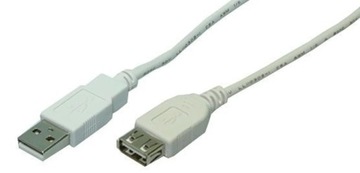 LogiLink 3m USB 2.0 kabel USB USB A Szary