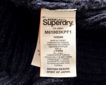 SUPERDRY PREMIUM M61003KPF1 KARDIGAN JACOB Wełniany Męski Sweter L