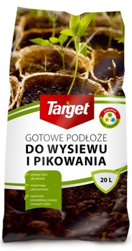 TARGET ZIEMIA PREMIUM DO WYSIEWU SIEWU PIKOWANIA ROZSADY DUŻY WOREK 20L